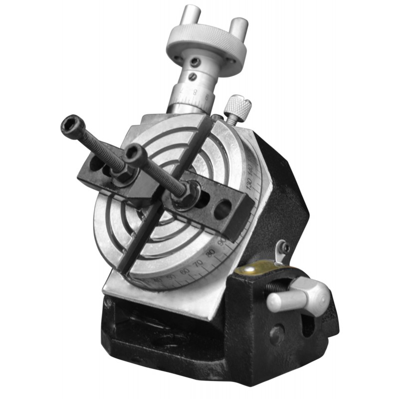 VEVOR Rotary Table INCH/100 MM Horizontal Vertical Rotary Table 4-Slot ...